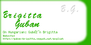brigitta guban business card